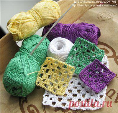 вязание крючком квадрат,круглые мотивы | Записи в рубрике вязание крючком квадрат,круглые мотивы | Дневник ludasestra