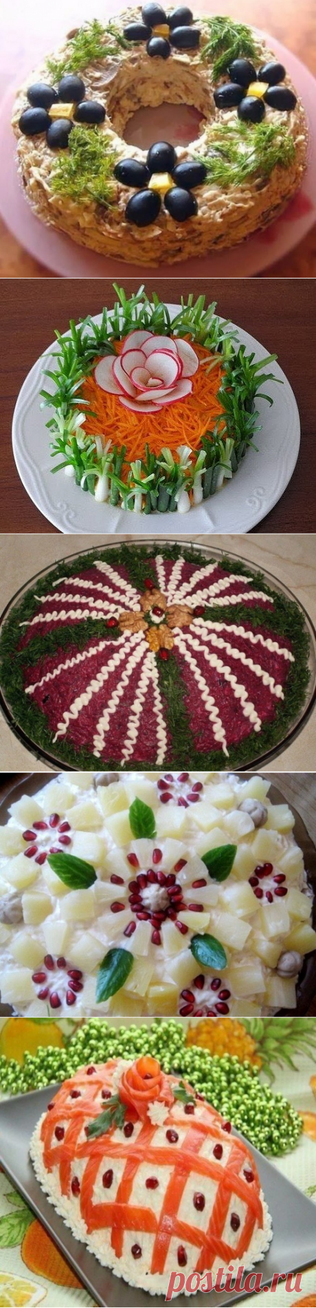 12 рецептов красивых и вкусных салатов