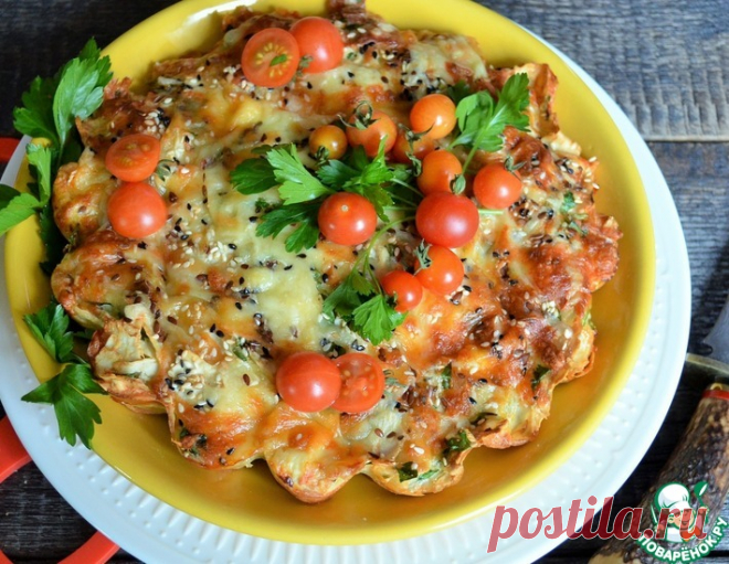 Рваный пирог из лаваша – кулинарный рецепт