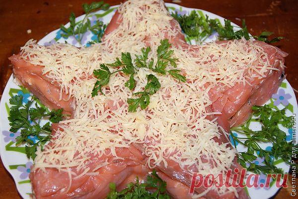 Салат с креветками Морская звезда / Рецепты с фото