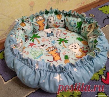 Мягкий лежачок под кошачий бочок | Домашние мелочи своми руками