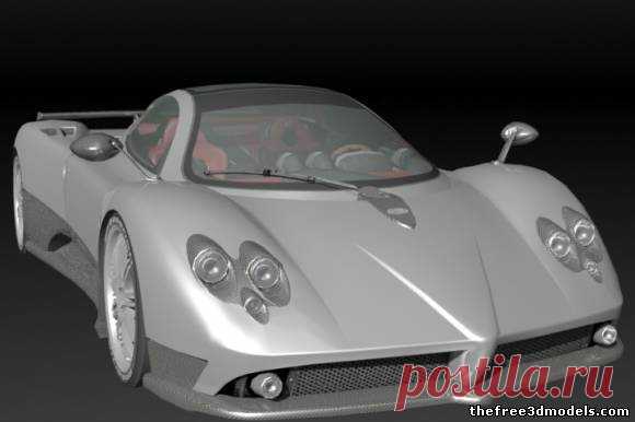 Pagani Zonda F Free 3D Model - .obj .lwo .lws - Free3D