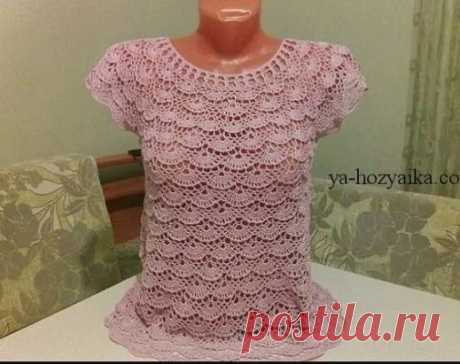 Воздушная кофточка крючком https://ya-hozyaika.com/vyazanie-kryuchkom/bluza-koftochka-top/vozdushnaya-koftochka-krjuchkom/