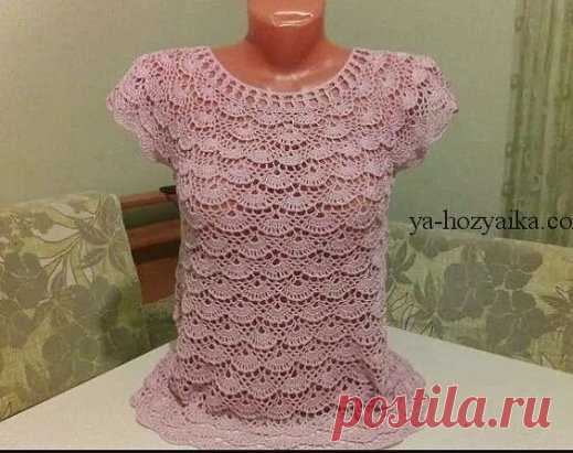 Воздушная кофточка крючком https://ya-hozyaika.com/vyazanie-kryuchkom/bluza-koftochka-top/vozdushnaya-koftochka-krjuchkom/