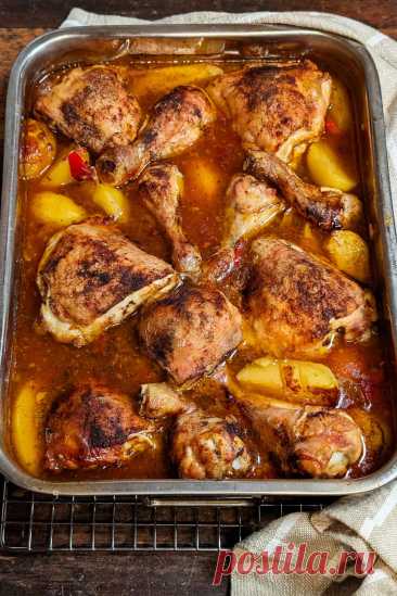 Mediterranes Hähnchen aus dem Ofen - Instakoch.de