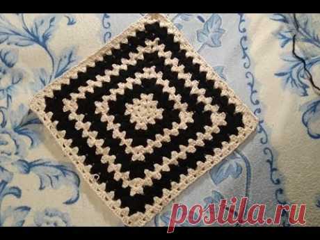 Простой и красивый коврик крючком/МК/для начинающих/Crochet