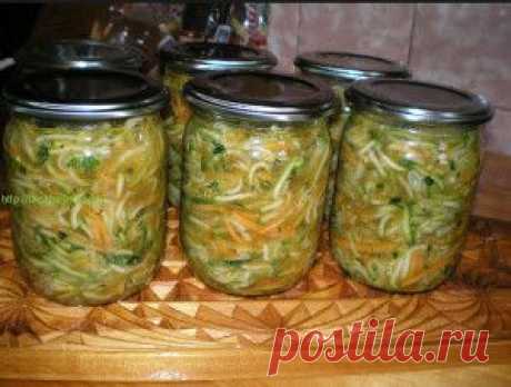 Салат из кабачков по-корейски рецепт - Вкусные рецепты
