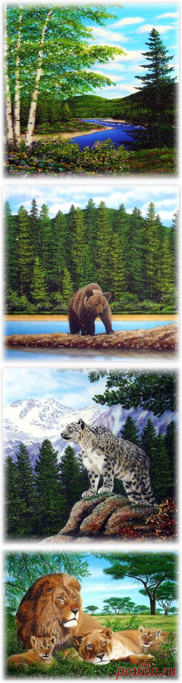 Алексей Мосман и его пейзажи из самоцветов. – Блог. Галина, пользователь Галя Галя | Группы Мой Мир