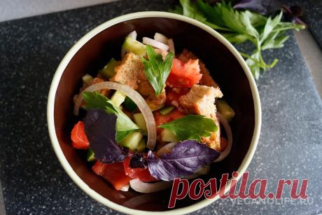 Салат Панцанелла. Рецепт с фото.