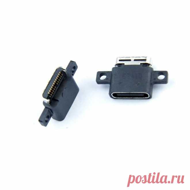 Системный разъём зарядки для Xiaomi Mi 5, Mi 5s USB Type-C. Купить гнездо зарядки для Сяоми Ми 5  юсб тайп си. Доставка почтой по России и за рубеж