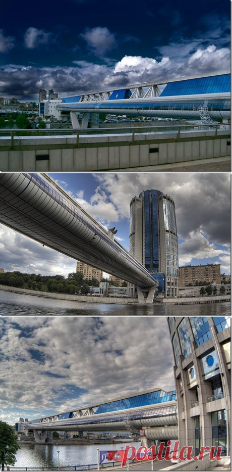 Самые необычные мосты Москвы . Мост Багратион.