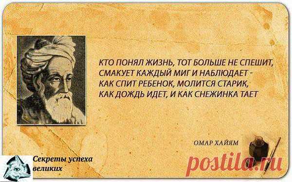 Кто понял жизнь.
