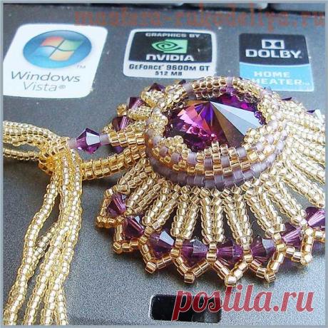 Мастер-класс по бисероплетению: Комплект "Марьяна"