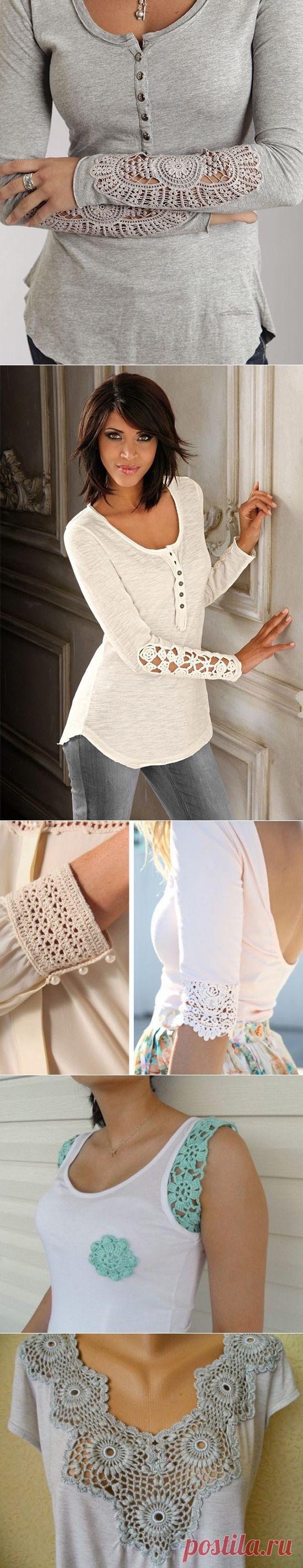 Декор одежды крючком: 40 оригинальных идей