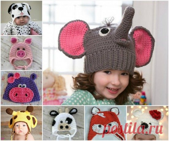 Бесплатно Крючком Детские Шапки Животных В Pinterest Топ Пен