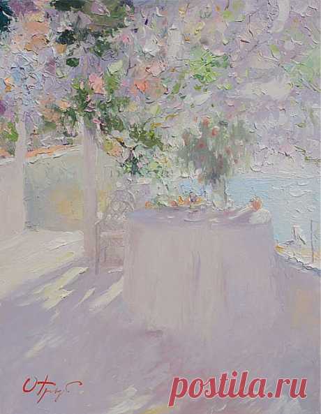 На террасе. Картины художника. Трофимов Олег Михайлович. Художники. Картины, картинная галерея, продажа картин