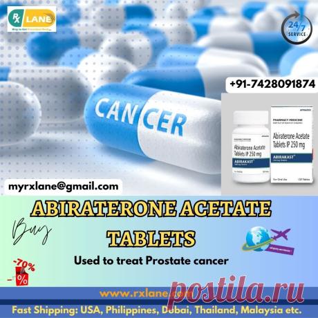 Are you looking for a reliable and effective medicine to treat prostate cancer?

At RxLane Pharmacy, we offer the price of Abiraterone or any other medicine at a competitive price that is affordable for our clients.

If you are interested in Purchase Abiraterone Acetate Tablets China medication, look no further than Rxlane Pharmacy. Contact us today to learn more about the price of Abiraterone and the available Abiraterone acetate medicine.

Contact us:

Call: +91-7428091874