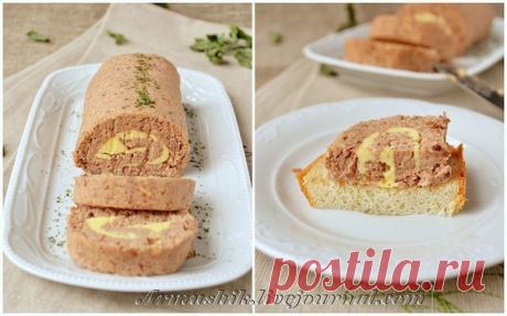 Очень простой, но очень сытный рулет-паштет из фасоли — Вкусные рецепты