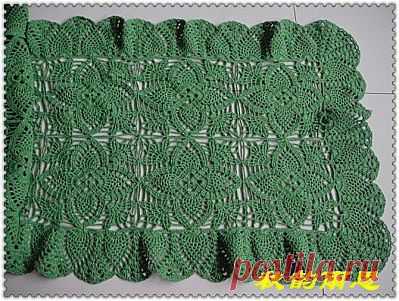Палантин из мотивов АНАНАСЫ крючком. Схемы. / Мир вязания и рукоделия