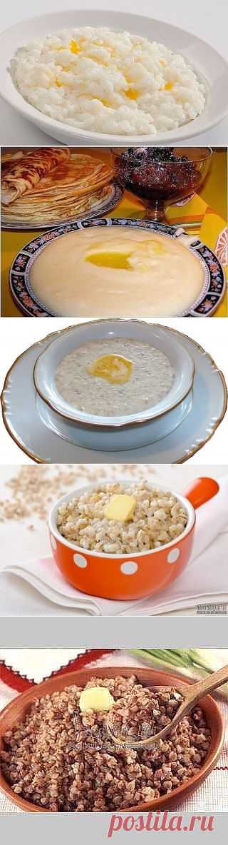КАШИ - СОВЕТЫ ПОВАРА !!!  **Рисовая  молочная,  Геркулесовая, Манная, Перловая, Гречневая. *За уши не оттянешь!..