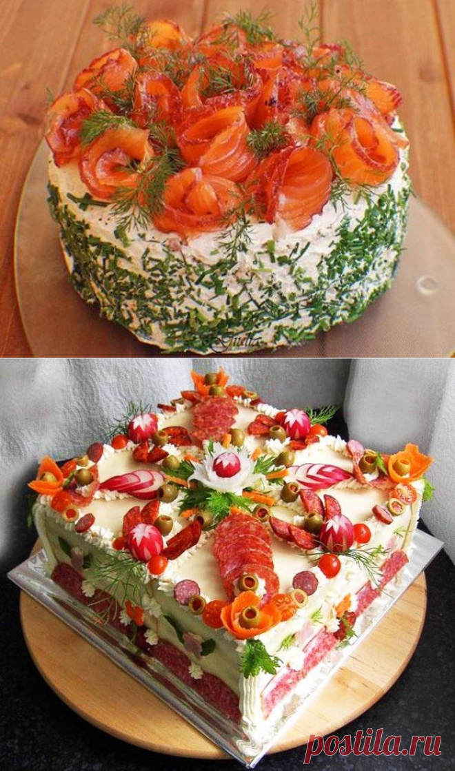 БУТЕРБРОДНЫЕ ТОРТЫ - ОРИГИНАЛЬНЫЕ РЕЦЕПТЫ ВКУСНОЙ ЗАКУСКИ