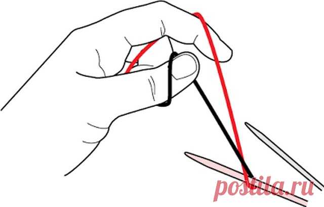Набор петель спицами волшебный, при котором край изделия как промышленный | razpetelka.ru