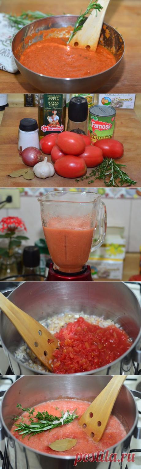 Простой томатный соус — Привет, Кухонька! Пошаговые рецепты с фотографиями