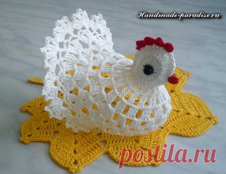 Курочка вязанная крючком схема, описание и видео МК. Идеи к Пасхе.