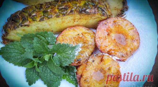 Как приготовить фрукты на гриле в глазури? | Вкусные рецепты