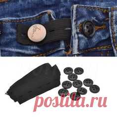 10Pcs Trousers Pants Waist Expander Waistband Extender Pregnant Accessories