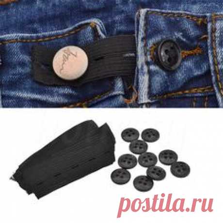 10Pcs Trousers Pants Waist Expander Waistband Extender Pregnant Accessories