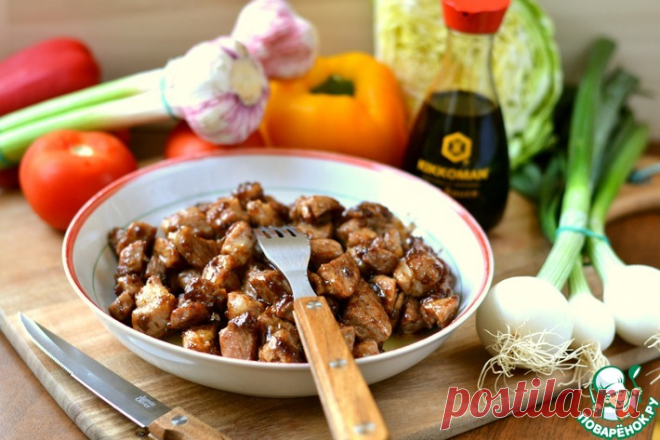 Мясо в соусе Кулинарный рецепт