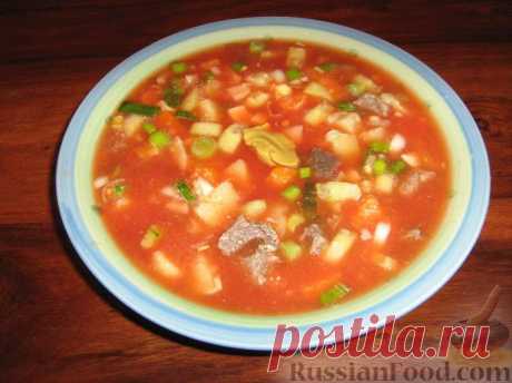 Рецепт: Окрошка на томатном соке на RussianFood.com