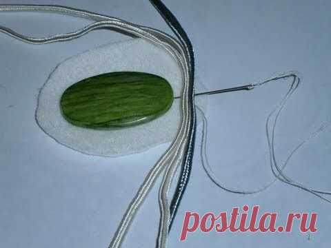 Soutache tutorial cabochon - YouTube