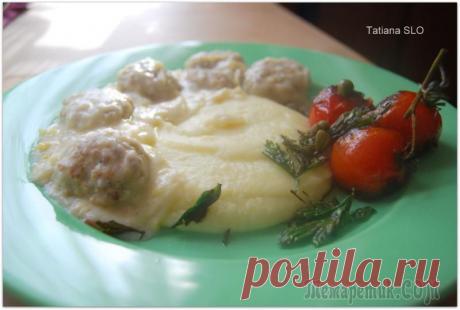 Луковый белый соус к тефтелям ...