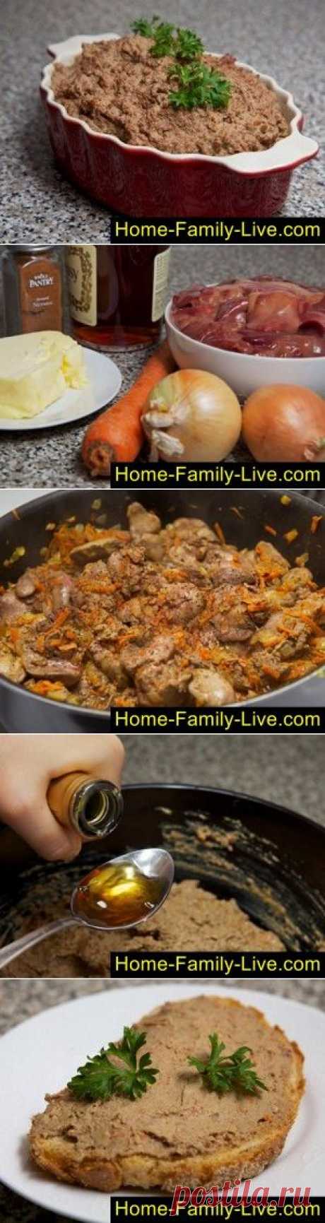 Паштет из печени - пошаговый фоторецепт паштета из куриной печениКулинарные рецепты