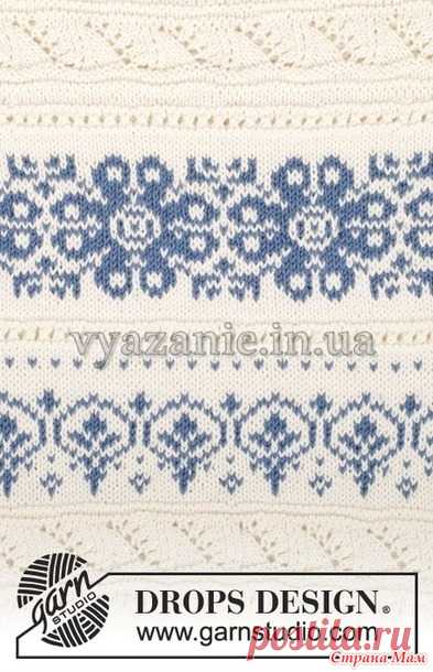 Джемпер спицами с жаккардом и ажуром - Вязание - Страна Мам