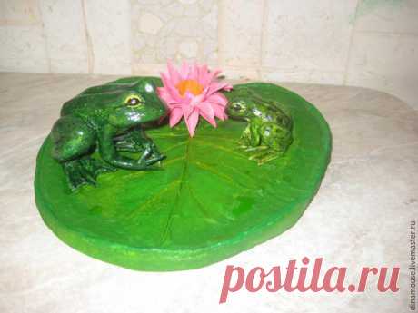 Лепим кувшинку — хранитель ватных палочек с календарем - Ярмарка Мастеров - ручная работа, handmade