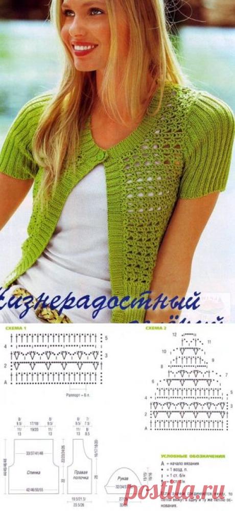 Связать ажурный жакет