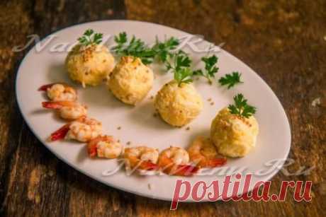 Закуска из сыра с креветками