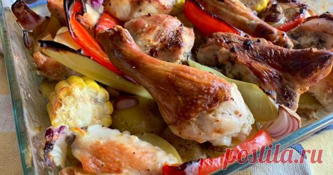 Курица запечённая с овощами - пошаговый рецепт с фото. Автор рецепта Julika . Курица запечённая с овощами - пошаговый рецепт с фото. #быстровкусно  #обеднаработу
Быстро, вкусно и недорого. Вечером готовлю большую порцию на ужин, а утром беру себе на работу на обед.