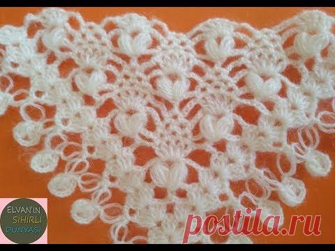 HAVUÇ MODELİ ŞAL YAPILIŞI / CARROT MODEL SHAWL CONSTRUCTION