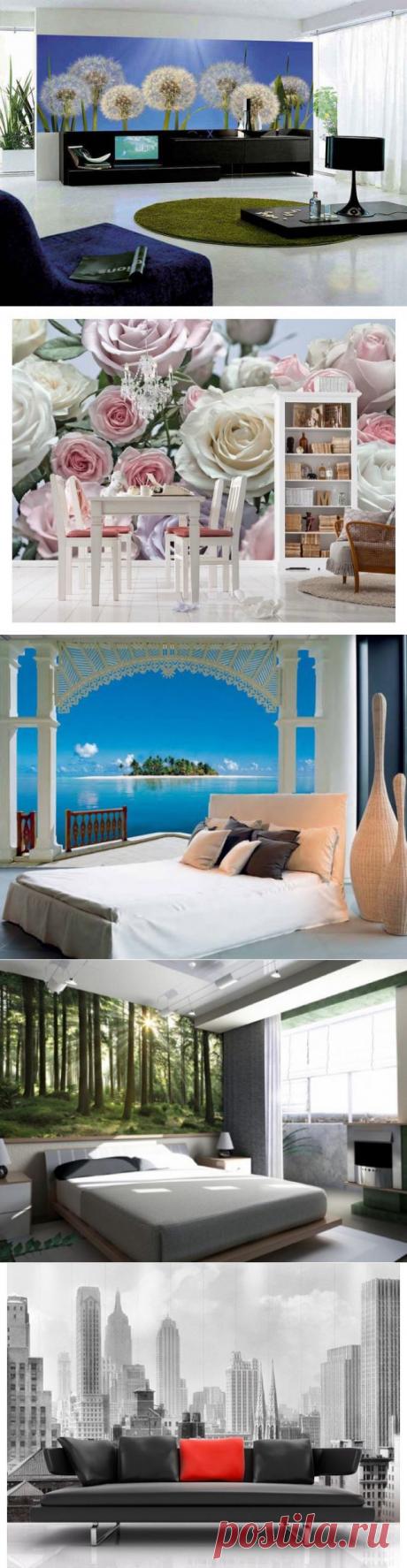 (+1) тема - Фотообои в интерьере | Интерьер и Дизайн