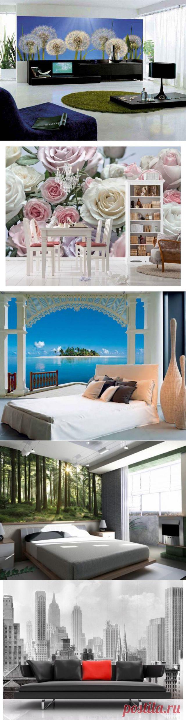 (+1) тема - Фотообои в интерьере | Интерьер и Дизайн