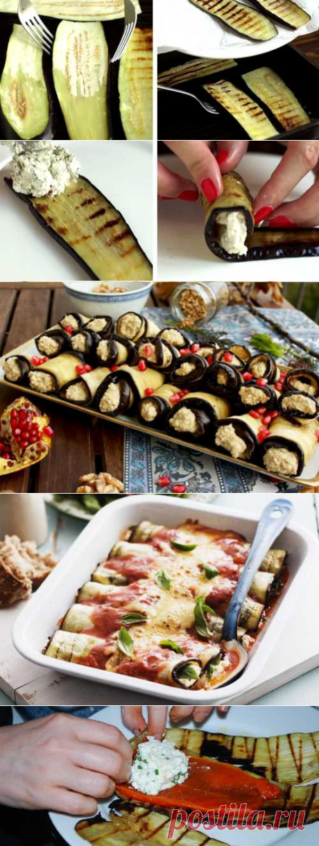 Рулетики из баклажанов с сыром и чесноком — 10+ рецептов с фото и лучшие идеи