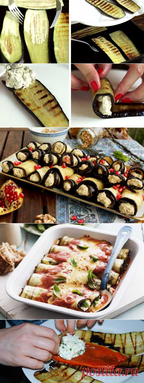 Рулетики из баклажанов с сыром и чесноком — 10+ рецептов с фото и лучшие идеи