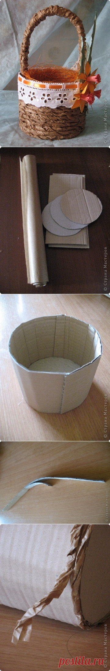 Корзиночка из подручных материалов. МК.