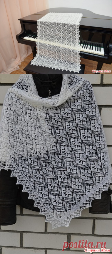 Палантин в стиле шетланд - Вязание - Страна Мам