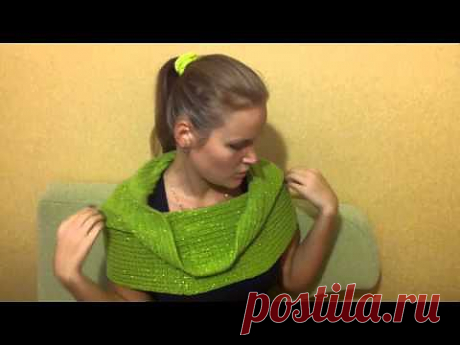 Как связать шарф-хомут самой - Ladies venue | Ladies venue
