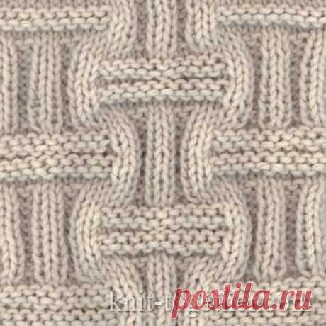 Knit Together | Wicker Stitch Pattern 1, knitting pattern chart, Squares, Diamonds, Basket Stitch Patterns